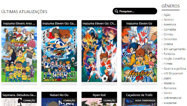 Melhores sites para assistir a animes online