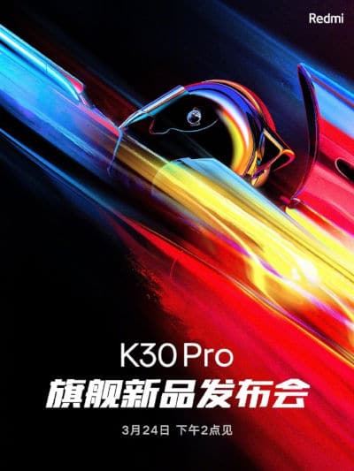 Dia 24 de março será lançado o Redmi K30 Pro 2