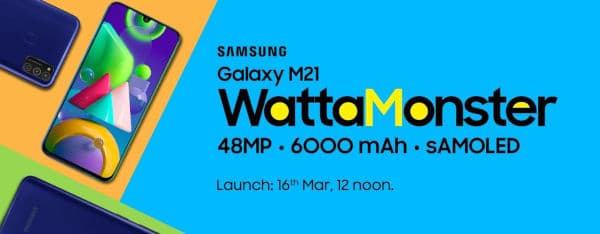 Já se sabe a data de lançamento do Samsung Galaxy M21 2