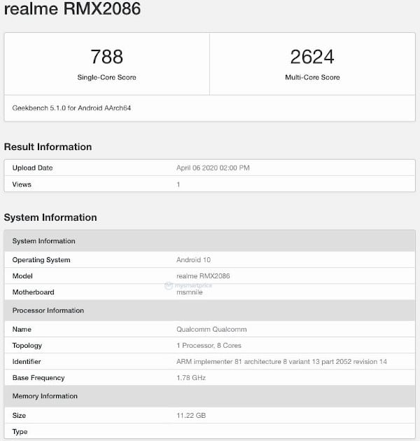 Realme X3 SuperZoom recebe várias certificações e ainda passa no GeekBench 3