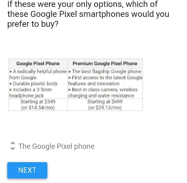 Google pode ter revelado os preços dos Pixel 4a e Pixel 5 numa sondagem 2